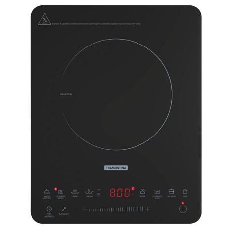 Cooktop Elétrico de Indução Tramontina Portátil Slim Touch EI 30 1 Queimador Preto 110V 94714/131 Menor preço em Cooktop Elétrico de Indução Tramontina Portátil Slim Touch EI 30 1 Queimador Preto 110V 94714/131