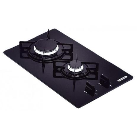 Cooktop em vidro temperado com 2 queimadores - Dominó 2GG 30 - Tramontina Menor preço em Cooktop em vidro temperado com 2 queimadores - Dominó 2GG 30 - Tramontina