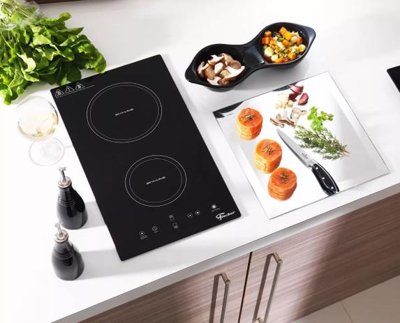 Cooktop Indução 2 Bocas Fischer Mesa Vitrocerâmica 220V Menor preço em Cooktop Indução 2 Bocas Fischer Mesa Vitrocerâmica 220V