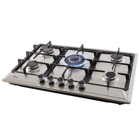 Cooktop Philco 5B TC Inox Menor preço em Cooktop Philco 5B TC Inox