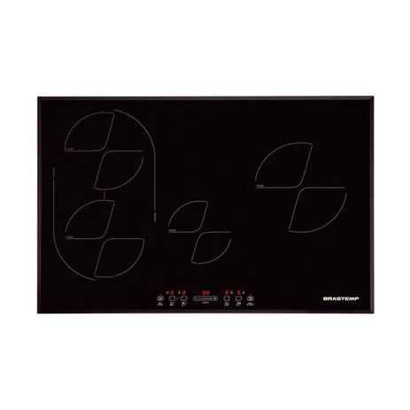 Cooktop por Indução Brastemp BDJ77AE 4 bocas Vitrocerâmico Painel Touch e Timer Menor preço em Cooktop por Indução Brastemp BDJ77AE 4 bocas Vitrocerâmico Painel Touch e Timer