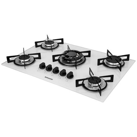 Cooktop Suggar FG5305BR 5 Queimadores Branco Bivolt Menor preço em Cooktop Suggar FG5305BR 5 Queimadores Branco Bivolt