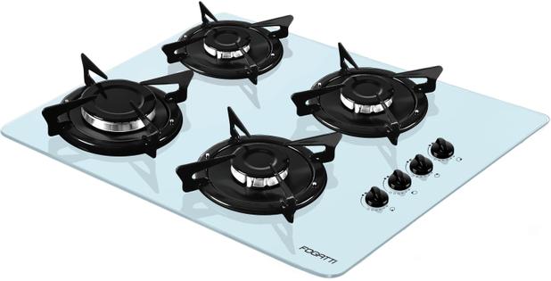 Cooktop V400 Fogatti 4 Bocas - Branco Bivolt Menor preço em Cooktop V400 Fogatti 4 Bocas - Branco Bivolt