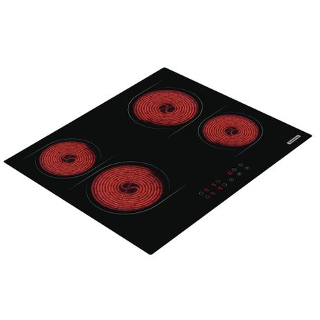 Cooktop vitrocerâmico elétrico c/4 áreas de aquecimento e comando touch - New Square (220V) - Tramontina Menor preço em Cooktop vitrocerâmico elétrico c/4 áreas de aquecimento e comando touch - New Square (220V) - Tramontina