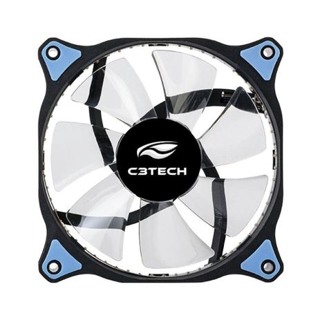 Cooler C3TECH para Gabinete F7-L130BL 3 Pinos 12CM AZUL com 30LED Menor preço em Cooler C3TECH para Gabinete F7-L130BL 3 Pinos 12CM AZUL com 30LED