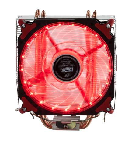 Cooler com 21 leds para CPU universal vermelha DX-2021 - Dex Menor preço em Cooler com 21 leds para CPU universal vermelha DX-2021 - Dex