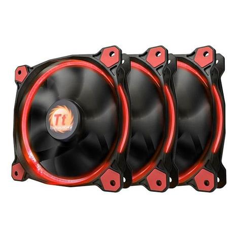 Cooler de Gabinete TT Riing 12 LED Radiator RED 3 PACK CL-F055-PL12RE-A - Thermaltake Menor preço em Cooler de Gabinete TT Riing 12 LED Radiator RED 3 PACK CL-F055-PL12RE-A - Thermaltake