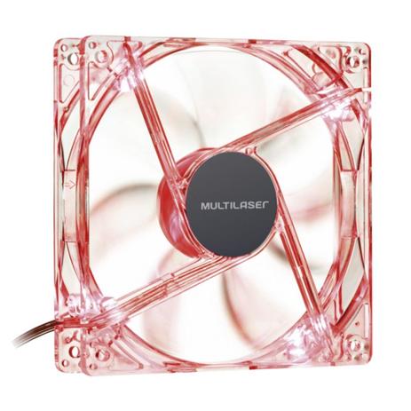 Cooler Fan 12x12cm Led Vermelho GA136 Multilaser Menor preço em Cooler Fan 12x12cm Led Vermelho GA136 Multilaser
