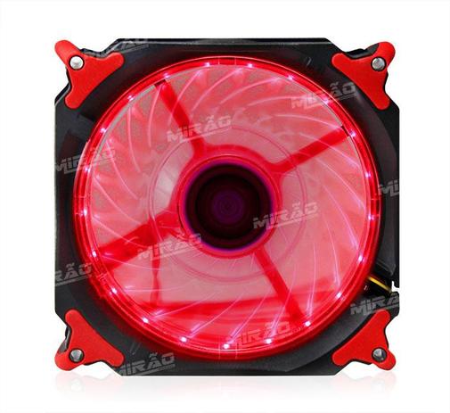 Cooler Fan 32led Extra Forte 120mm Gabinete DX-12H -Vermelho - Dex Menor preço em Cooler Fan 32led Extra Forte 120mm Gabinete DX-12H -Vermelho - Dex