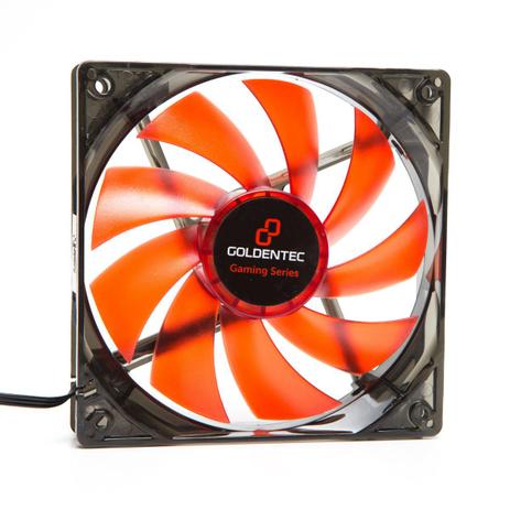 Cooler Fan Gamer 12cm Goldentec GT Flow 1200RPM LED Vermelho - Goldentec acessorios Menor preço em Cooler Fan Gamer 12cm Goldentec GT Flow 1200RPM LED Vermelho - Goldentec acessorios