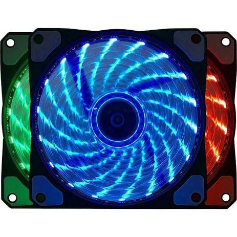 Cooler FAN Gamer para Gabinete com LED RGB Bluecase BF-06RGB Menor preço em Cooler FAN Gamer para Gabinete com LED RGB Bluecase BF-06RGB