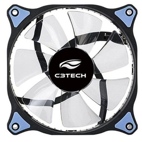 Cooler Fan Storm 12cm Led Azul F7-L130BL C3tech Menor preço em Cooler Fan Storm 12cm Led Azul F7-L130BL C3tech