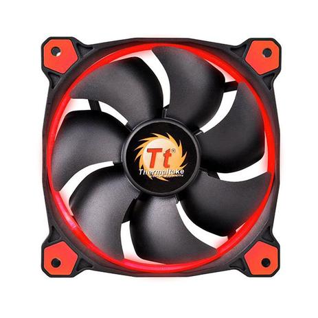 Cooler Fan Thermaltake Riing 12 LED Vermelho 120mm 1500RPM CL-F038-PL12RE-A Menor preço em Cooler Fan Thermaltake Riing 12 LED Vermelho 120mm 1500RPM CL-F038-PL12RE-A