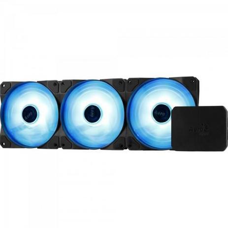 Cooler FAN Triplo RGB c/ Controlador P7-F12 PRO Preto AEROCO - Aerocool Menor preço em Cooler FAN Triplo RGB c/ Controlador P7-F12 PRO Preto AEROCO - Aerocool