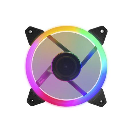 Cooler Gabinete K-Mex AF-CAH1 Com 30 Leds RGB 120mm - Preto Menor preço em Cooler Gabinete K-Mex AF-CAH1 Com 30 Leds RGB 120mm - Preto