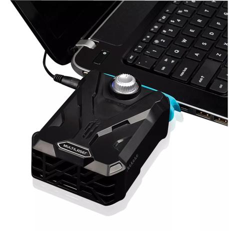 Cooler Notebook Warrior Heat Extractor Multilaser Ac268 Menor preço em Cooler Notebook Warrior Heat Extractor Multilaser Ac268