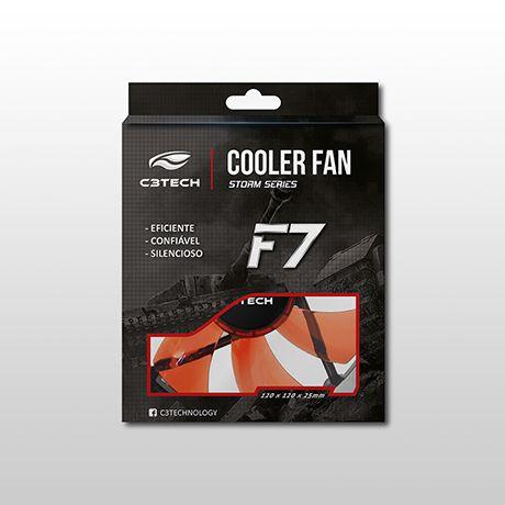 Cooler P/ Gabinete 12 CM C3Tech 100RD Led Vermelho - C3 tech Menor preço em Cooler P/ Gabinete 12 CM C3Tech 100RD Led Vermelho - C3 tech