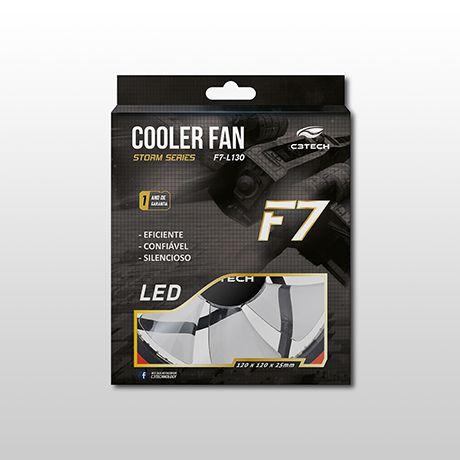 Cooler P/ Gabinete 12 CM C3Tech 130RD 30 Led Vermelho - C3 tech Menor preço em Cooler P/ Gabinete 12 CM C3Tech 130RD 30 Led Vermelho - C3 tech