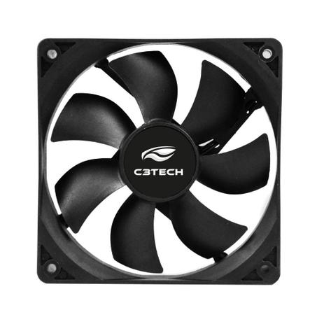 Cooler para Gabinete C3TECH F7-MB10BK 3 Pinos 8X8X2,5CM Preto - C3 tech Menor preço em Cooler para Gabinete C3TECH F7-MB10BK 3 Pinos 8X8X2,5CM Preto - C3 tech