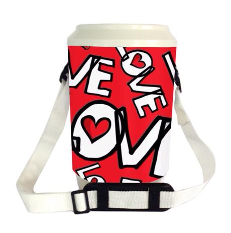 Cooler Térmico 10 Latas Love Alegra Store Menor preço em Cooler Térmico 10 Latas Love Alegra Store