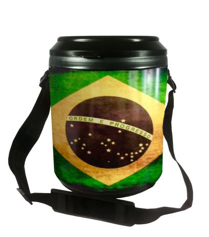 Cooler Térmico 12 Latas Bandeira do Brasil Alegra Store Menor preço em Cooler Térmico 12 Latas Bandeira do Brasil Alegra Store