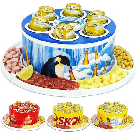Cooler Térmico 3G Porta Latas Petisqueira Giratória - Doctor cooler Menor preço em Cooler Térmico 3G Porta Latas Petisqueira Giratória - Doctor cooler