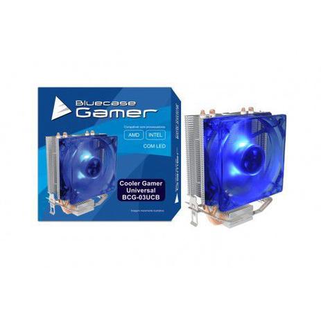 Cooler Universal Bluecase Gamer LED Menor preço em Cooler Universal Bluecase Gamer LED