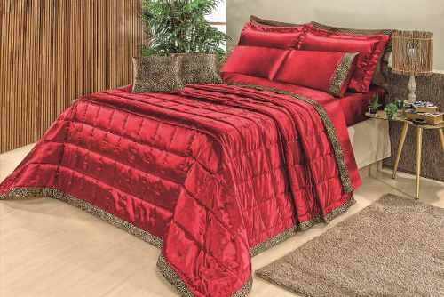 Coordenado Kit Cobre Leito + Jogo De Lençol King Safari - Vermelho - Bia enxovais é boa?