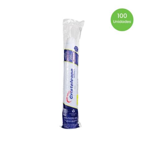 Copo 200ml Transparente ABNT2012 Cristalcopo com 100 unidades Menor preço em Copo 200ml Transparente ABNT2012 Cristalcopo com 100 unidades
