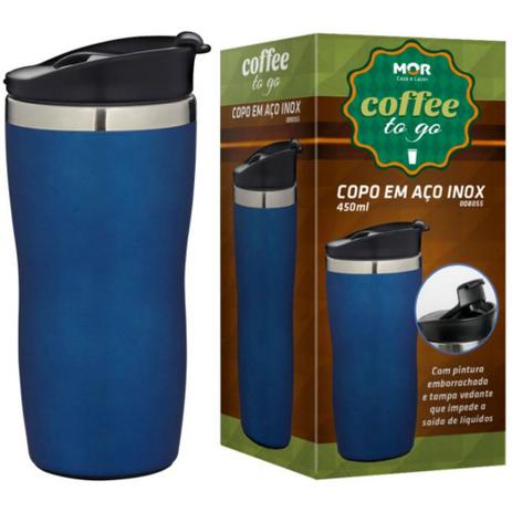 Menor preço em Copo aco inox 450ml coffee to go - Mor