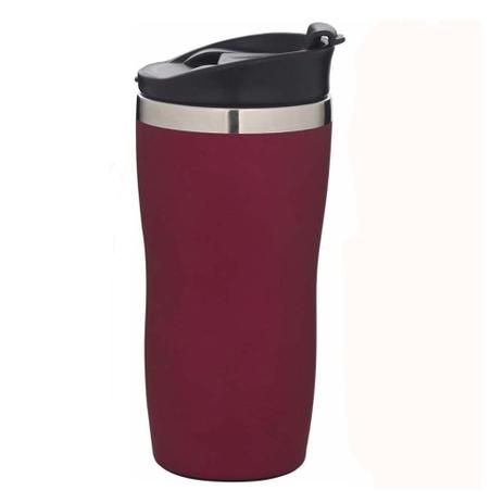 Copo Aço Inox Térmico Emborrachado 450 Ml Bordô Mor Menor preço em Copo Aço Inox Térmico Emborrachado 450 Ml Bordô Mor