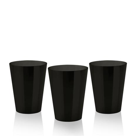 Copo Acrílico Pic Preto 200ml 10 unidades Plastilânia Menor preço em Copo Acrílico Pic Preto 200ml 10 unidades Plastilânia