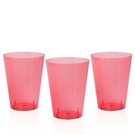 Copo Acrílico Pic Vermelho 300ml 10 unidades Plastilânia Menor preço em Copo Acrílico Pic Vermelho 300ml 10 unidades Plastilânia