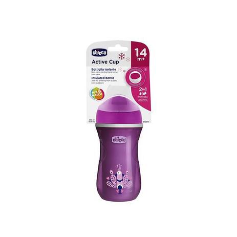 Copo active cup 14m+ menina - Chicco Menor preço em Copo active cup 14m+ menina - Chicco