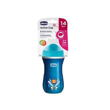 Copo active cup 14m+ menino - Chicco Menor preço em Copo active cup 14m+ menino - Chicco