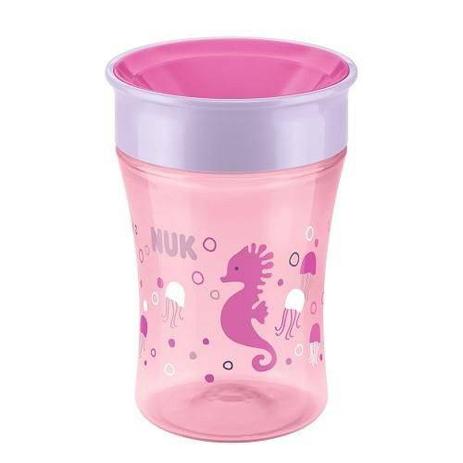 Copo Antivazamento 360 NUK Magic Cup 250ml - Girl Menor preço em Copo Antivazamento 360 NUK Magic Cup 250ml - Girl