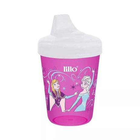 Menor preço em Copo Antivazamento Lillo Frozen - Rosa 207Ml