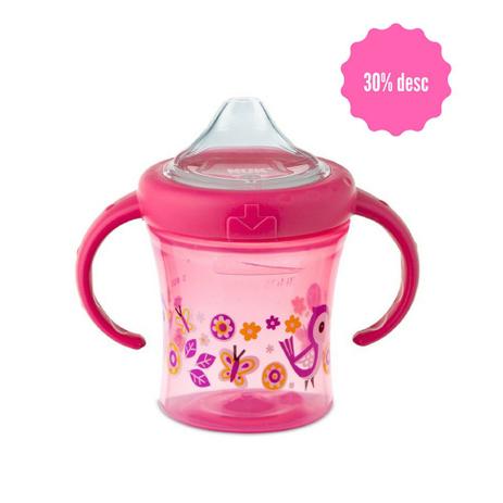 Copo antivazamento NUK 200 ml my first girl Menor preço em Copo antivazamento NUK 200 ml my first girl