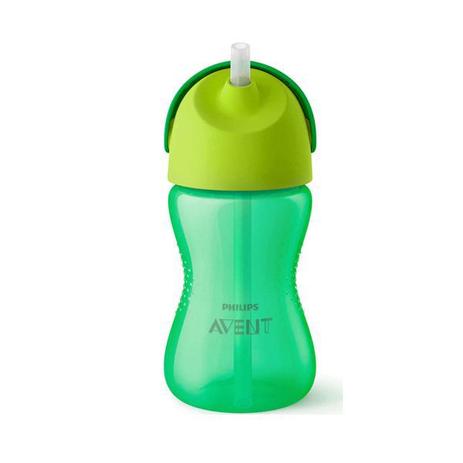 Copo c/ Canudo Curvado Dinossauro 300ml Verde - Philips Avent Menor preço em Copo c/ Canudo Curvado Dinossauro 300ml Verde - Philips Avent