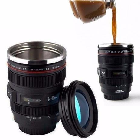 Copo Caneca Termica Lente De Camera Fotografica - Copo lente Menor preço em Copo Caneca Termica Lente De Camera Fotografica - Copo lente