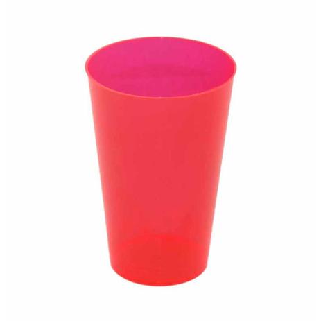 Copo cristal 300ml vermelho neon 10un / pc / amalu Menor preço em Copo cristal 300ml vermelho neon 10un / pc / amalu