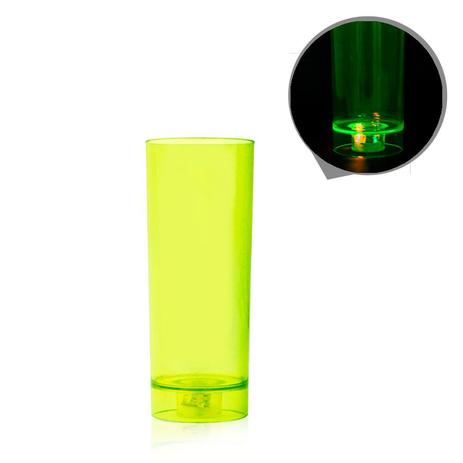 Copo de Acrílico Long Drink com Led Amarelo 350ml - Festabox Menor preço em Copo de Acrílico Long Drink com Led Amarelo 350ml - Festabox