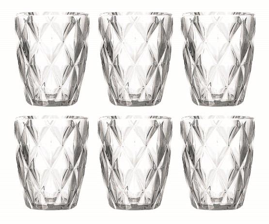 Copo de Água Diamante Transparente 250ML Kit Com 6 Unidades - Class home é boa?