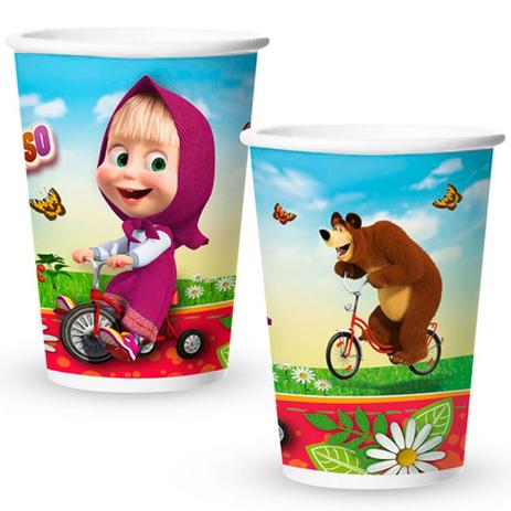 Copo de Papel Descartável Masha e o Urso 180ml 08 unidades Regina Festas Menor preço em Copo de Papel Descartável Masha e o Urso 180ml 08 unidades Regina Festas