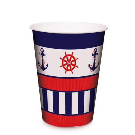 Copo de Papel Descartável Navy Marinheiro 240ml 08 unidades Cromus Menor preço em Copo de Papel Descartável Navy Marinheiro 240ml 08 unidades Cromus