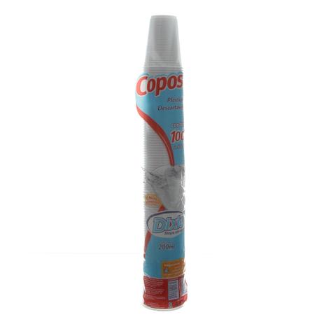 Copo de Plástico Descartável Branco de 200ml com 100 Un. Dixie Menor preço em Copo de Plástico Descartável Branco de 200ml com 100 Un. Dixie