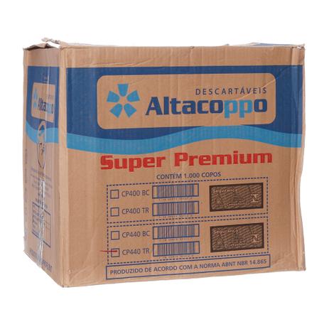 Copo de Plástico Descartável PP Transparente de 440ml Caixa com 1000 Unidades Altacoppo Menor preço em Copo de Plástico Descartável PP Transparente de 440ml Caixa com 1000 Unidades Altacoppo