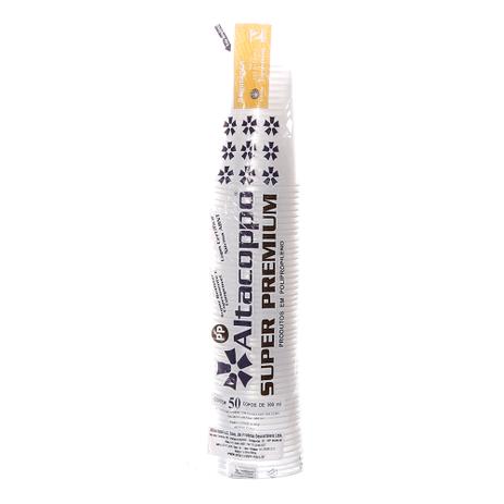 Copo de Plástico Descartável PP Transparente de 550ml Pacote com 50 Unidades Altacoppo Menor preço em Copo de Plástico Descartável PP Transparente de 550ml Pacote com 50 Unidades Altacoppo