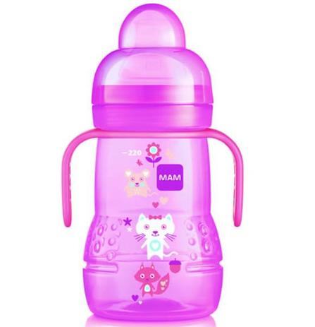Copo De Transição Com Bocal Macio Trainer Girls 220ml 4224 - Mam Menor preço em Copo De Transição Com Bocal Macio Trainer Girls 220ml 4224 - Mam