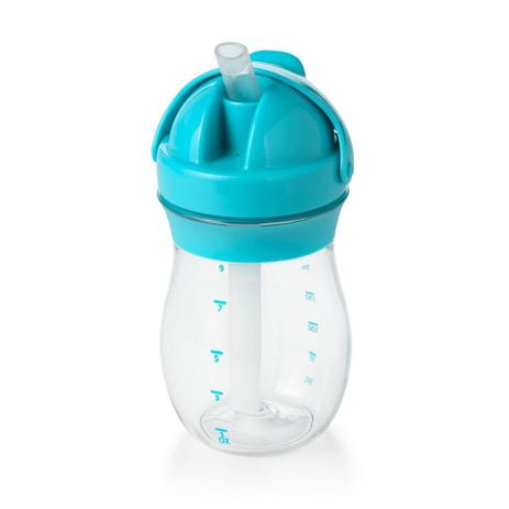 Copo de transição com canudo OXOTot - 250ml - Cor Aqua Menor preço em Copo de transição com canudo OXOTot - 250ml - Cor Aqua